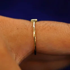 Baguette Salt and Pepper Diamond Ring