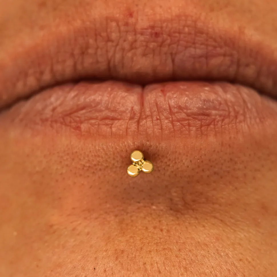 Ball Trio Flatback Piercing