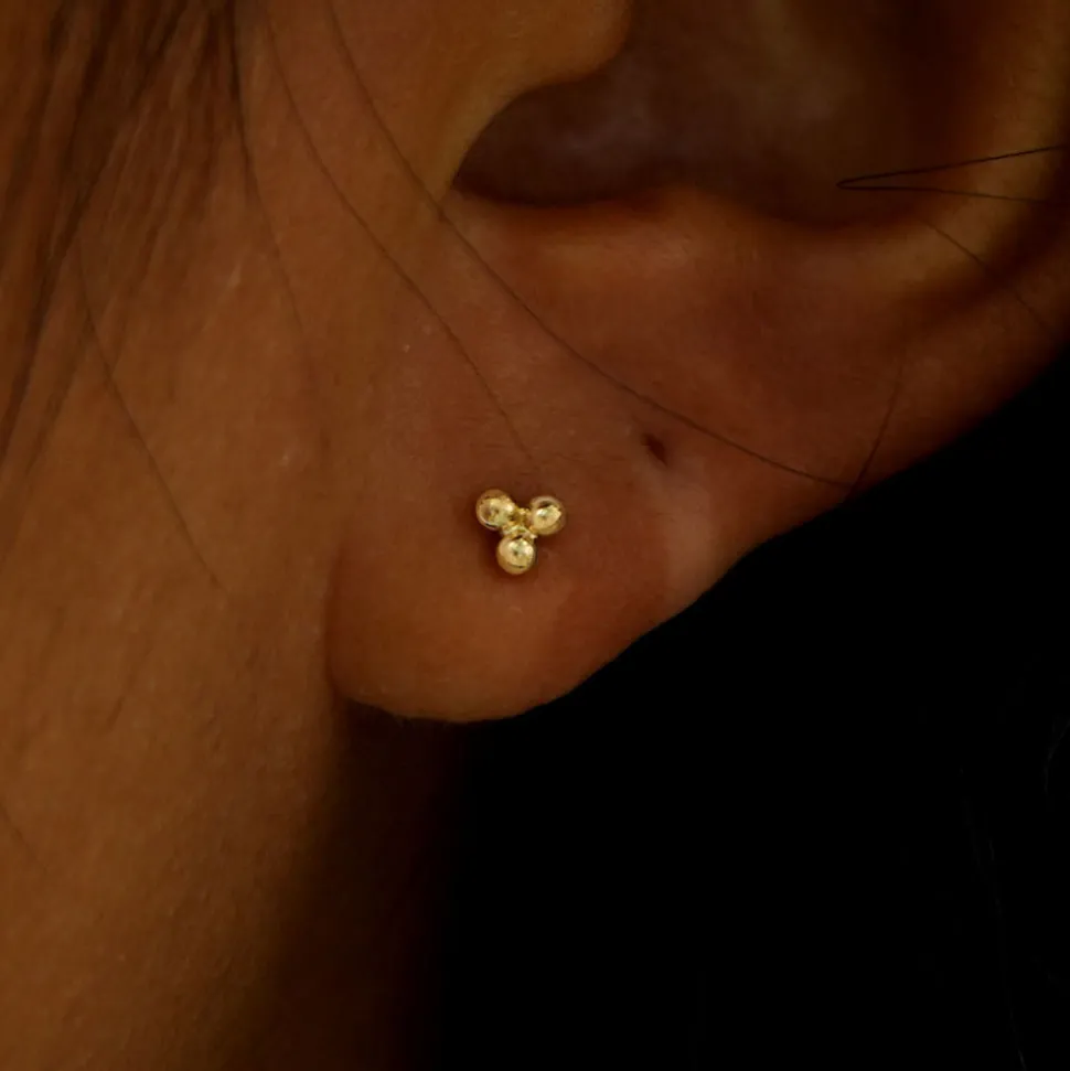 Ball Trio Flatback Piercing