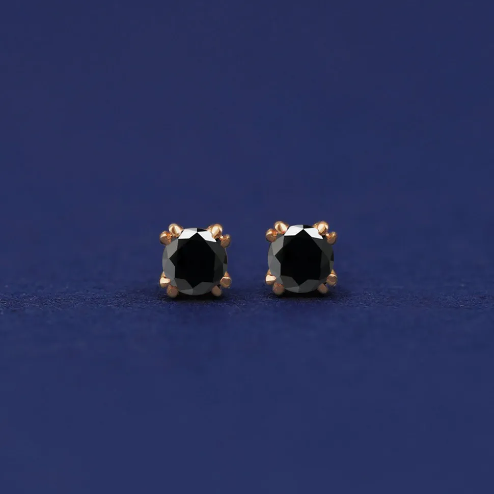 Black Diamond Earring