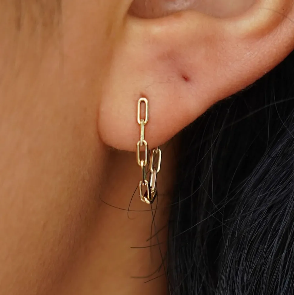 Butch Chain Loop Earring