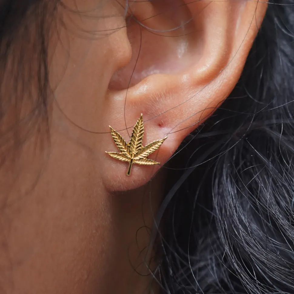 Cannabis Earring