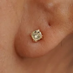 Champagne Diamond Earring