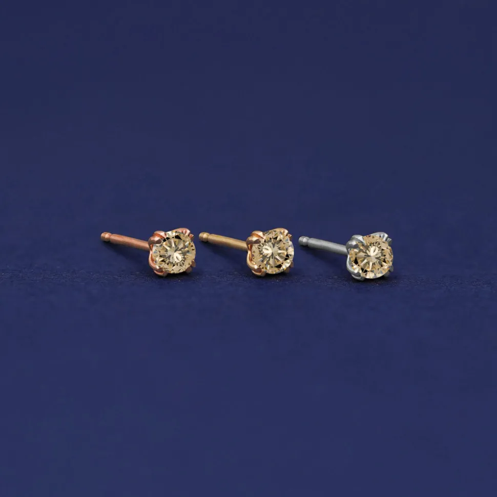 Champagne Diamond Earring