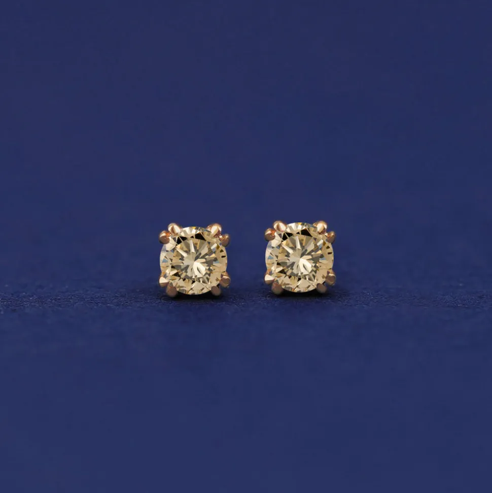 Champagne Diamond Earring