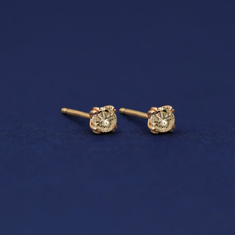 Champagne Diamond Earring