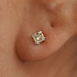 Champagne Diamond Earring