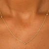 3 Diamond Cable Necklace