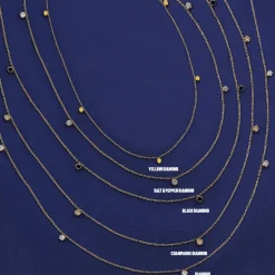 5 Diamond Cable Necklace