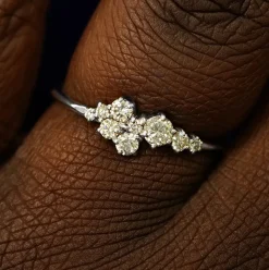 Diamond Cluster Ring