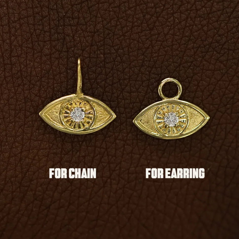 Diamond Evil Eye Charm