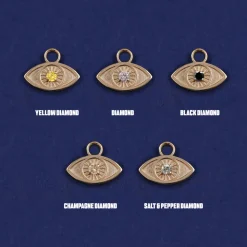 Diamond Evil Eye Charm