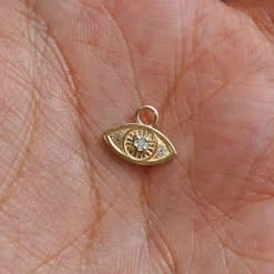 Diamond Evil Eye Charm