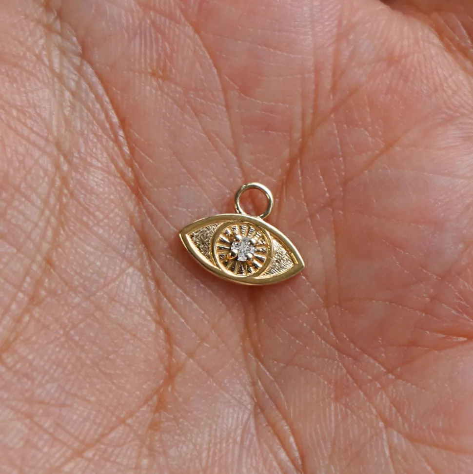 Diamond Evil Eye Charm