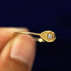 Diamond Evil Eye Ring