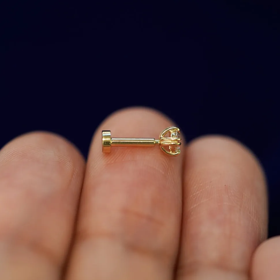 Diamond Flatback Piercing
