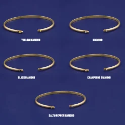 Diamond Open Bangle