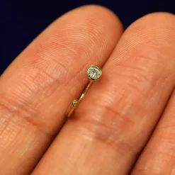 Diamond Open Hoop