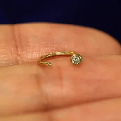 Diamond Open Hoop