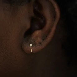Diamond Open Hoop