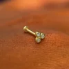Diamond Trio Flatback Piercing