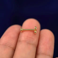 Diamond Trio Flatback Piercing