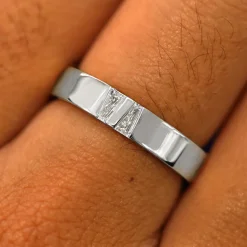 Double Baguette Diamond Band