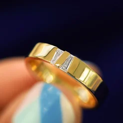 Double Baguette Diamond Band