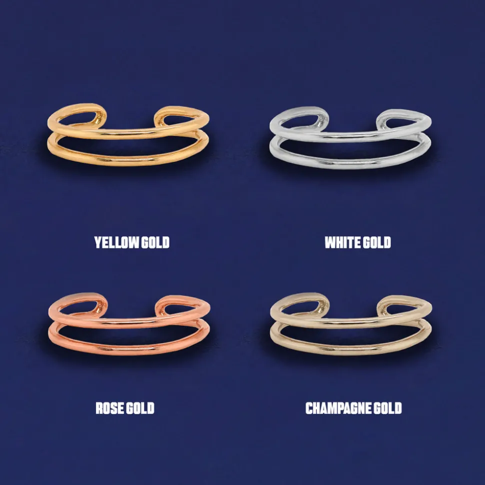 Double Line Toe Ring