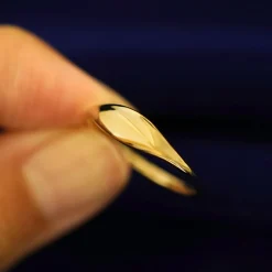 Elongated Puffy Signet Ring