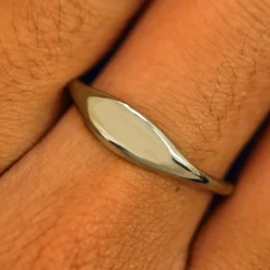Elongated Puffy Signet Ring
