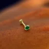 Emerald Flatback Piercing