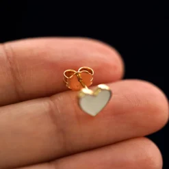 Enamel Heart Earring