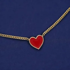 Enamel Heart Necklace