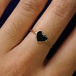 Enamel Heart Ring