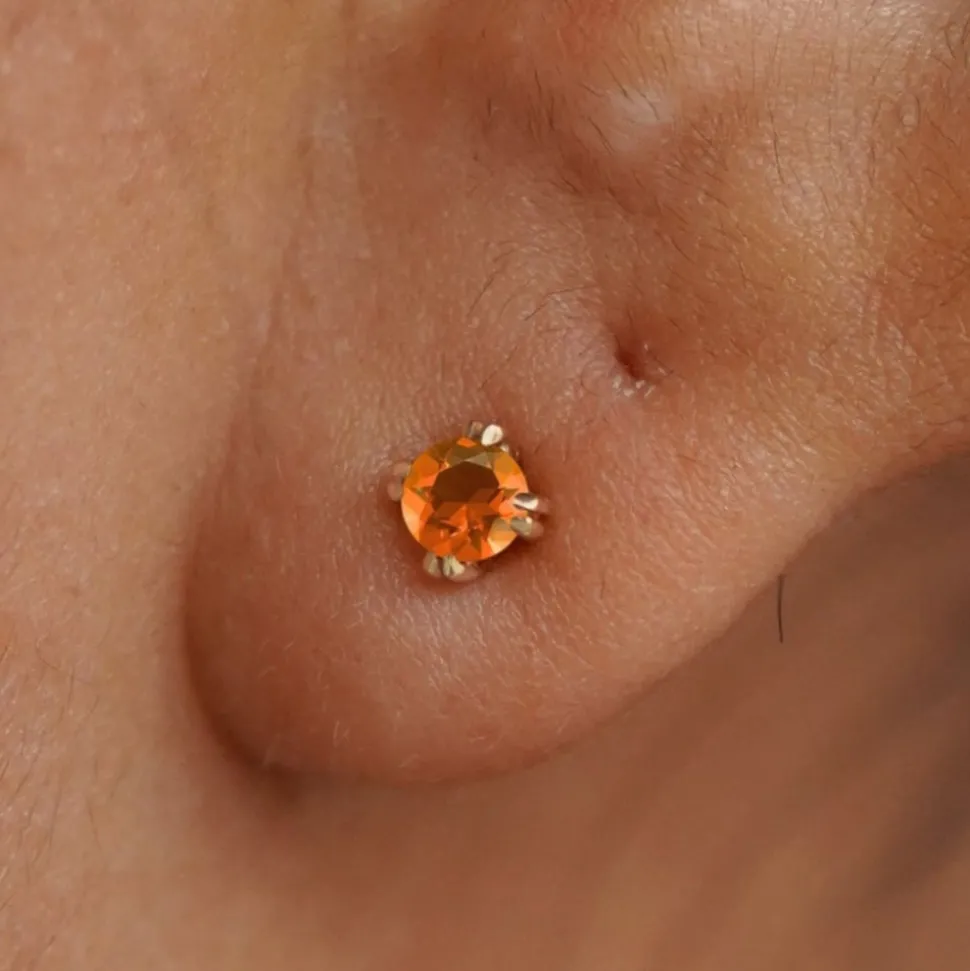 Fire Opal Earring