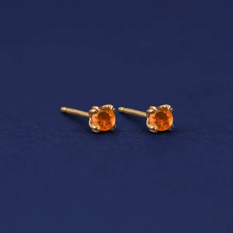 Fire Opal Earring