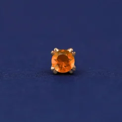 Fire Opal Flatback Piercing