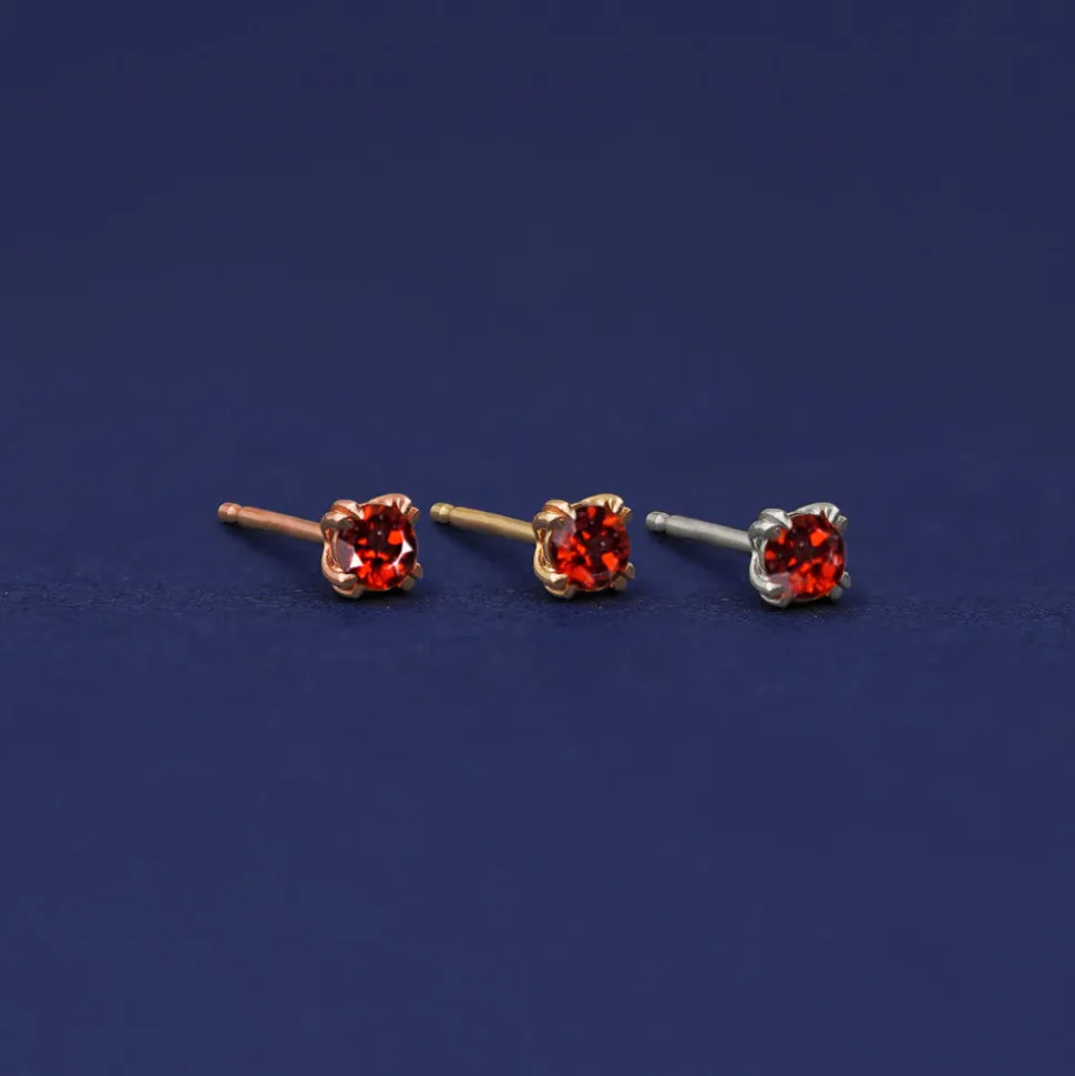 Garnet Earring