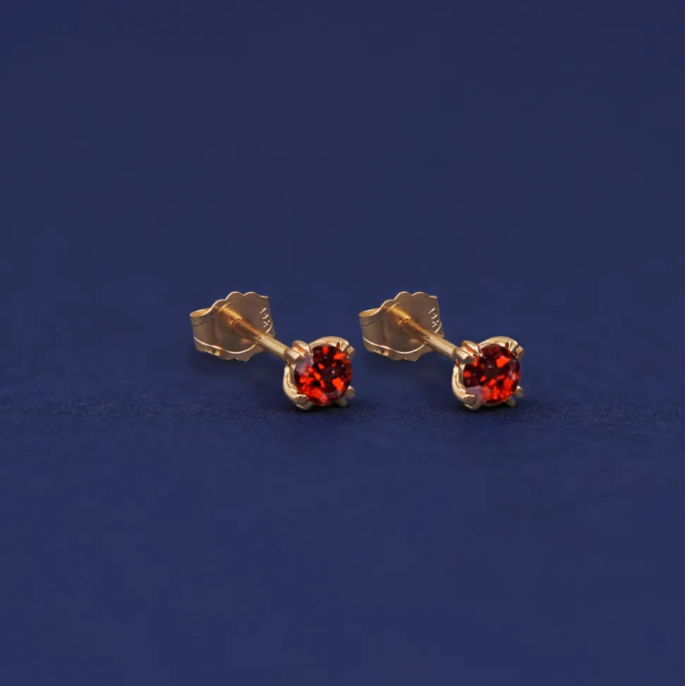 Garnet Earring