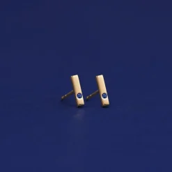 Gemstone Bar Earring