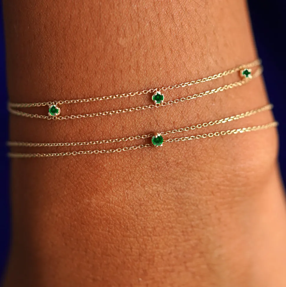 Gemstone Cable Bracelet
