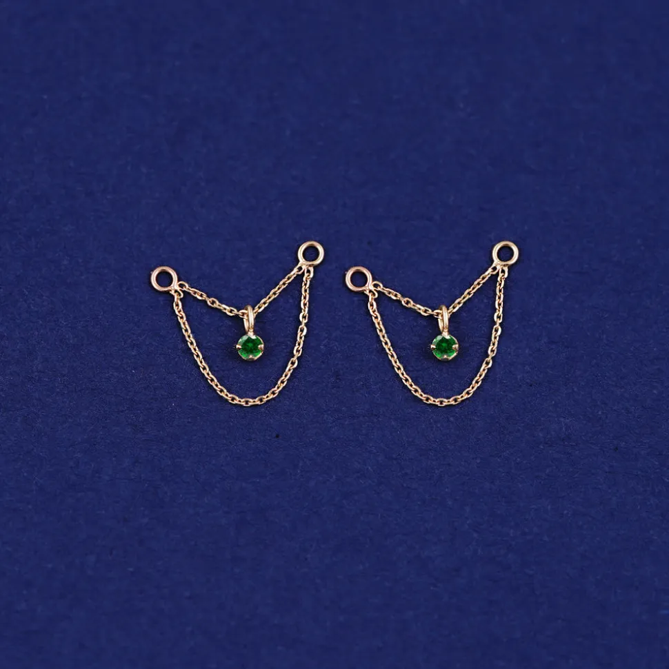 Gemstone Cable Chain Connector