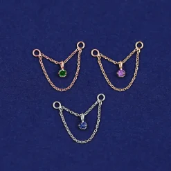Gemstone Cable Chain Connector
