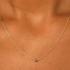 3 Gemstone Cable Necklace