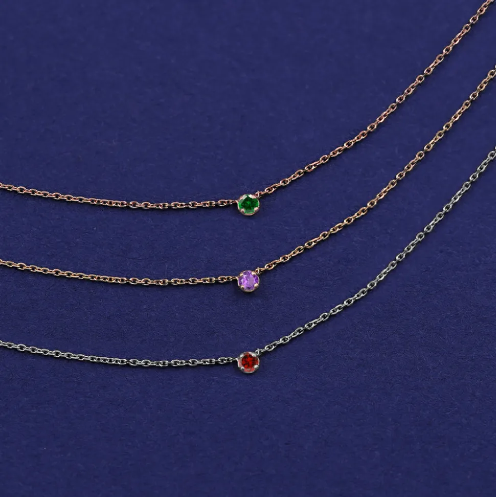 Gemstone Cable Necklace