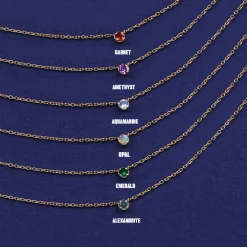 Gemstone Cable Necklace