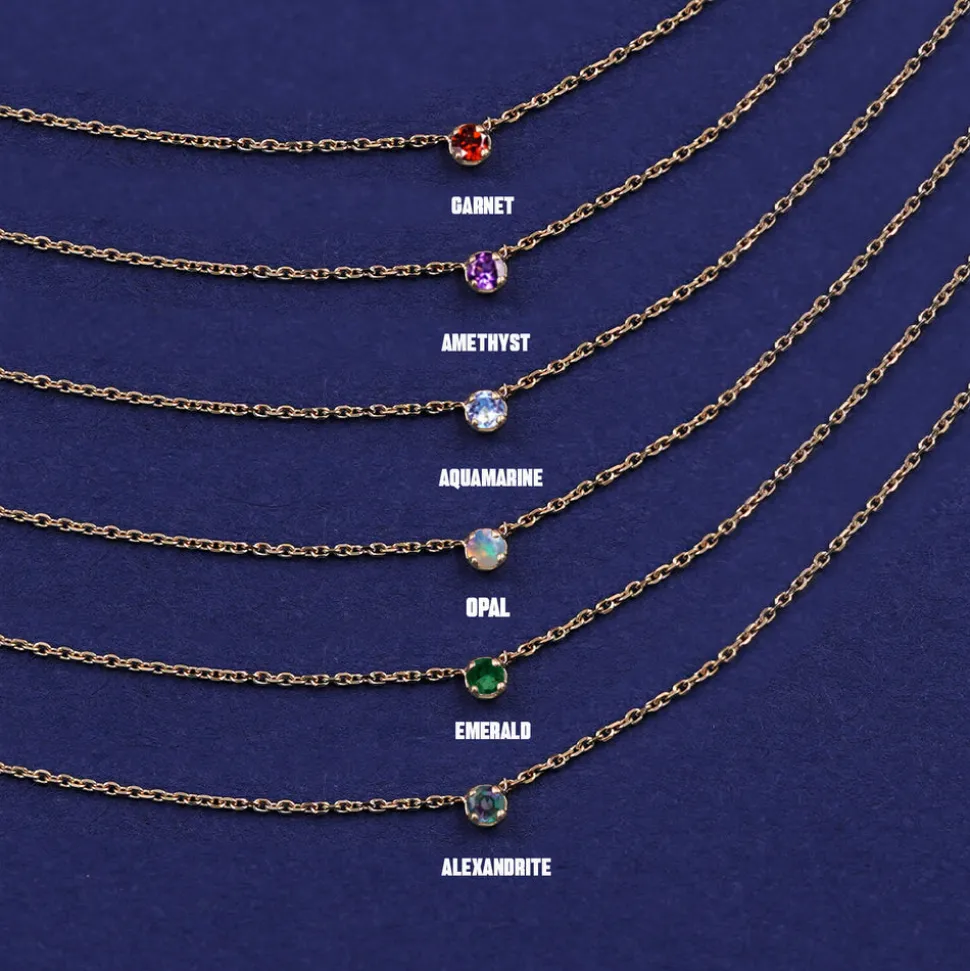 Gemstone Cable Necklace