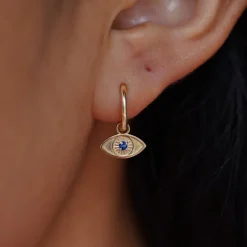Gemstone Evil Eye Charm