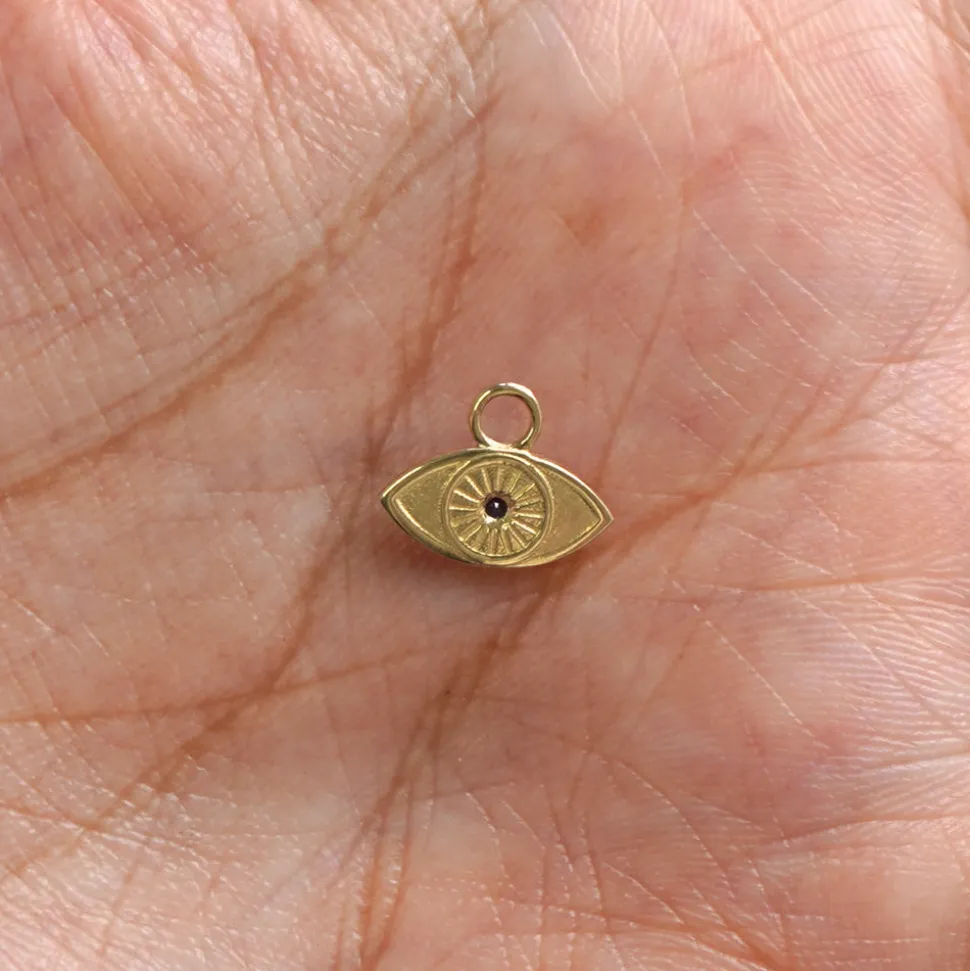Gemstone Evil Eye Charm